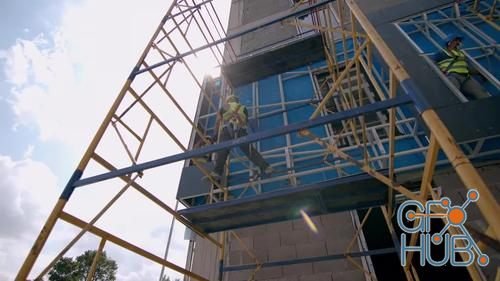 MotionArray – Construction Workers On Scaffolding 999556