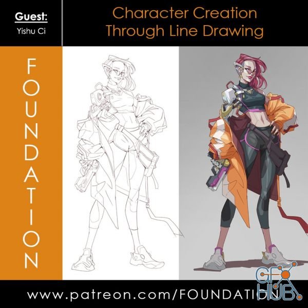 Gumroad – Foundation Patreon – Character Creation Through Line Drawing
