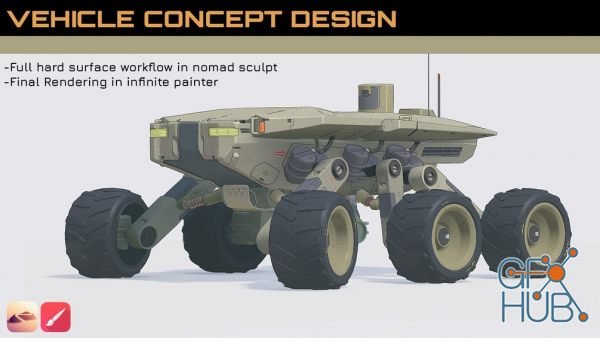 Vehicle Concept Design in NomadSculpt