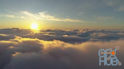 MotionArray – Aerial Of Clouds At Sunrise 842612