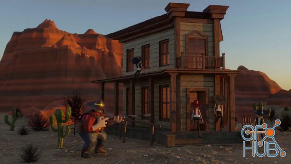 Blender Beginner Architecture: Your first Western Saloon