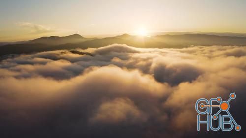 MotionArray – Sunrise Above Clouds Over Mountains 748023
