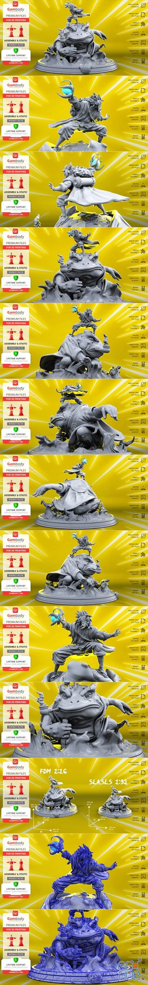 Jiraiya & Gamabunta – 3D Print
