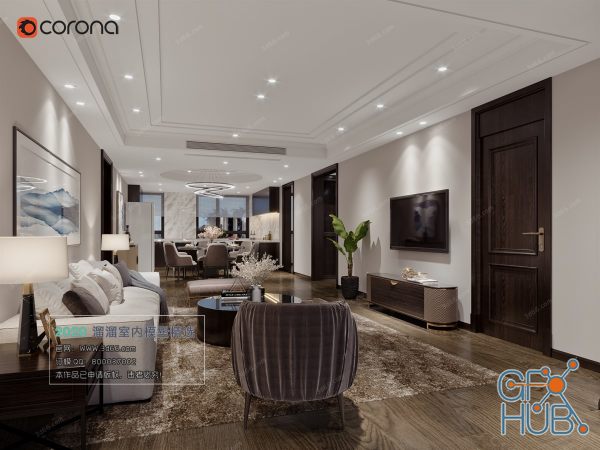 Modern Style Living Room 2020 A079 (Corona)
