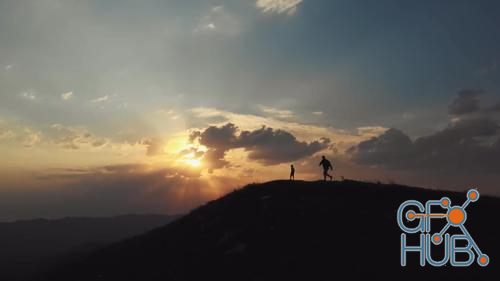 MotionArray – Father And Son On A Hill 407073