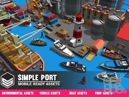 Unity Asset – Simple Port – Cartoon Assets