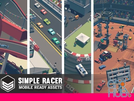 Unity Asset – Simple Racer – Cartoon Assets