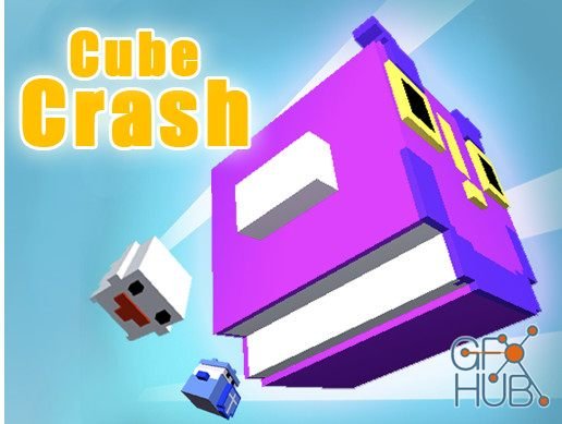 Unity Asset – Fantasy 3D pixel cube crash