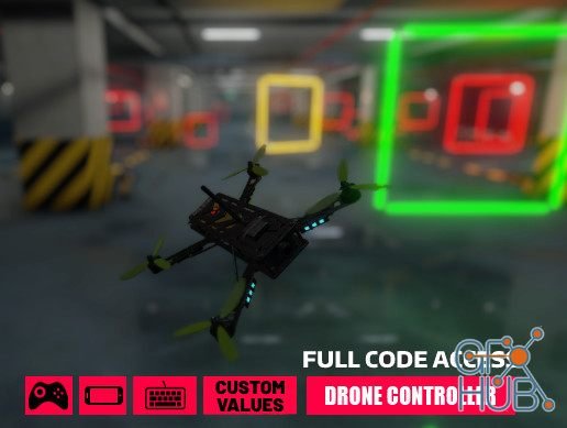 Unity Asset – Drone Controller Full (PC/Joystick/Mobile)