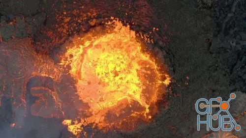 MotionArray – Top Down View Of Volcano Cone 991690