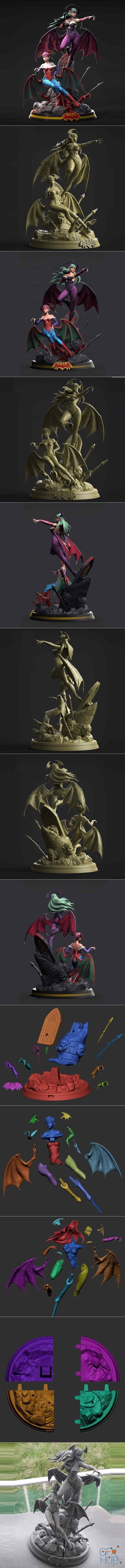 Succubus Morika and Lilith Vampire – 3D Print