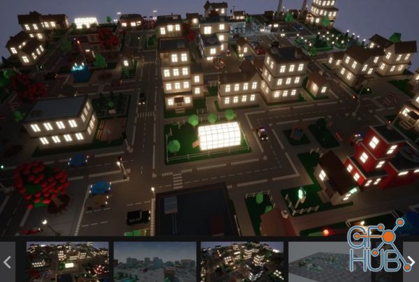 Unreal Engine Marketplace – SV Low Poly City