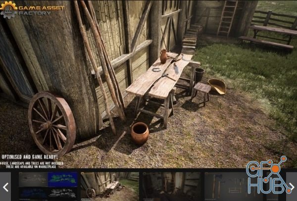 Unreal Engine Marketplace – Medieval Props Vol 3 Farm