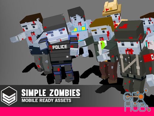 Unity Asset – Simple Zombies – Cartoon Characters