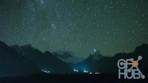 MotionArray – Night Sky Over Himalaya 1000163