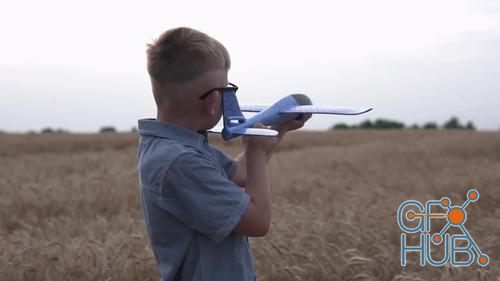 MotionArray – Child Playing With A Toy Plane 1023443