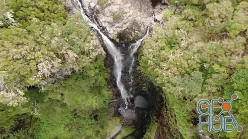 MotionArray – Aerial View Of Risco Waterfall, Madeira 975011