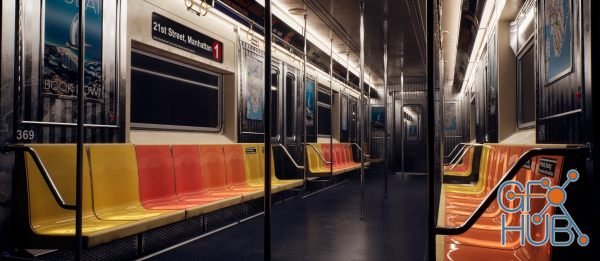 Creating a metro train interior in Unreal Engine 5