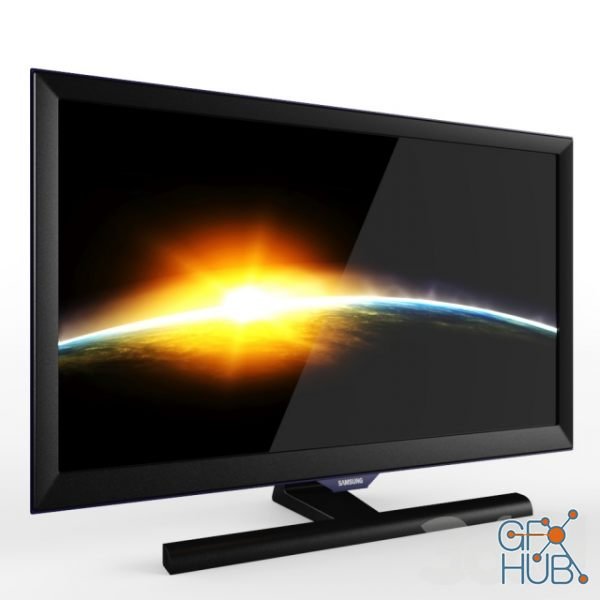 3D Model – Monitor SAMSUNG S22E390H | GFX-HUB