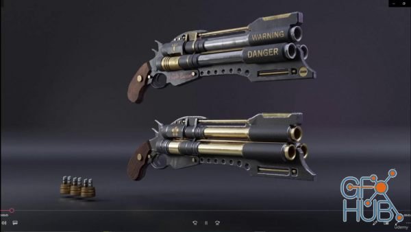 Game Ready Triple Barrel hand cannon