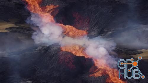 MotionArray – Fagradalsfjall Volcano Erupting 1005368