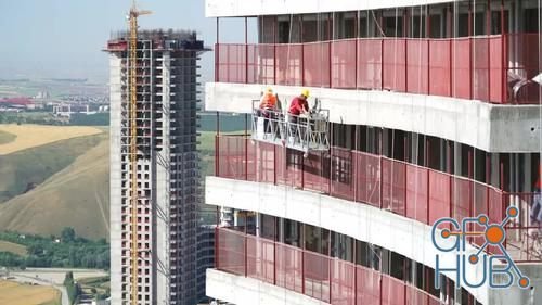 MotionArray – Workers On A Suspended Platform 614041