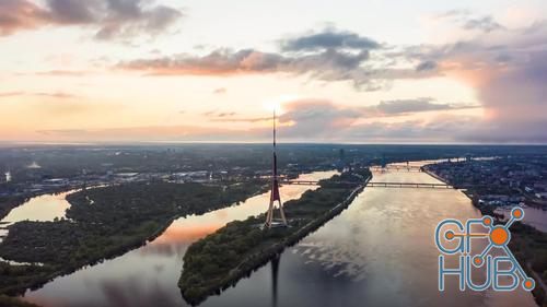 MotionArray – Sunset Hyperlapse Of TV Tower 1028252