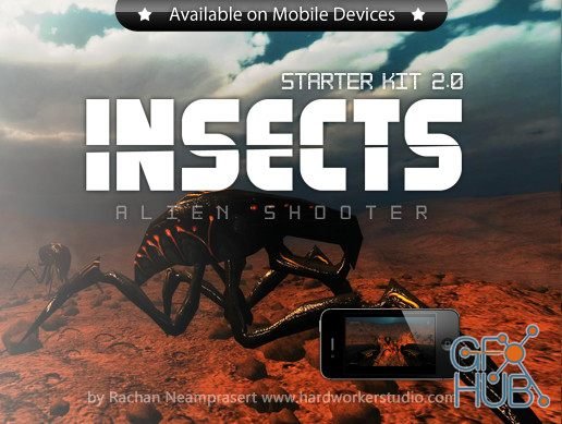 Unity Asset – Insects: Alien Shooter Starter Kit
