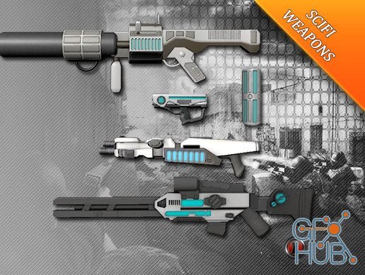 Unity Asset – SCIFI Weapons Pack 1