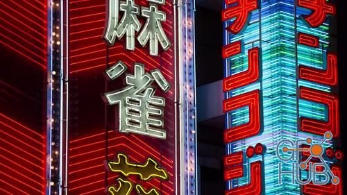 MotionArray – Neon Advertising In Tokyo 631317