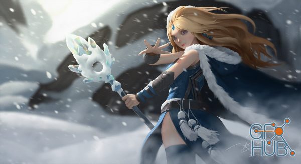 Ice Princess Full video process + Brushes by Dao Trong Le