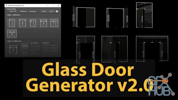 Glass Door Generator v2.0 for 3ds Max