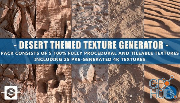 Desert Themed Texture Pack + 4k textures