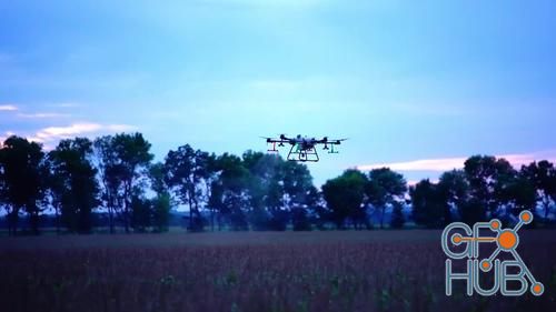 MotionArray – A Drone Spraying Chemicals 1033438
