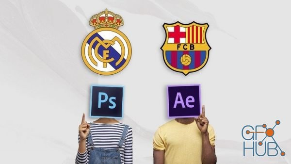 Logo Animation "FC Barcelona Vs Real madrid" - After effects