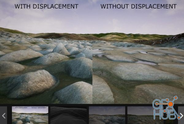 Unreal Engine Marketplace – Displacement Landscape Material