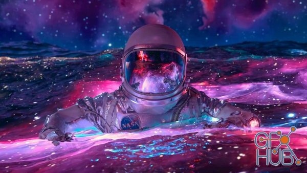 Astronaut Animation: Motion Graphics & Rendering in Cinema 4D & Redshift