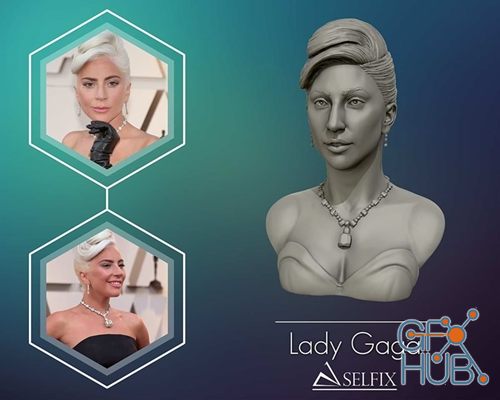 Lady Gaga Bust – 3D Print