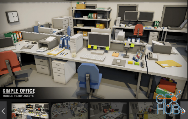 Unreal Engine Marketplace – Simple Office Interiors
