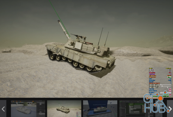 Unreal Engine Marketplace – Physic Based Tank