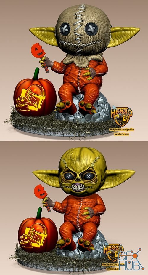 Grogu Sam - Trick R Treat – 3D Print