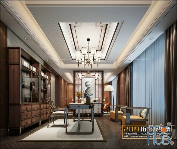 Study Room Interior 022