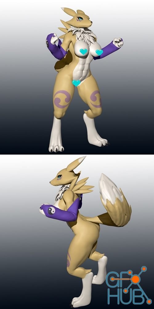 Renamon – 3D Print