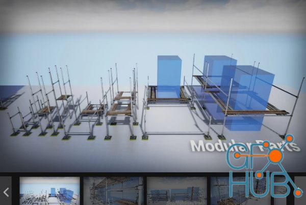 Unreal Engine Marketplace – Scaffolding Pack