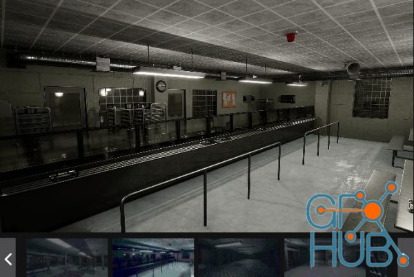 Unreal Engine Marketplace – Modular Prison Interior