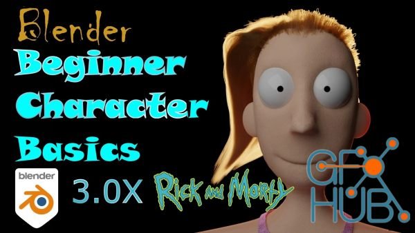 Blender Beginner Character Basics: Stylized Characters with Realistic Hair