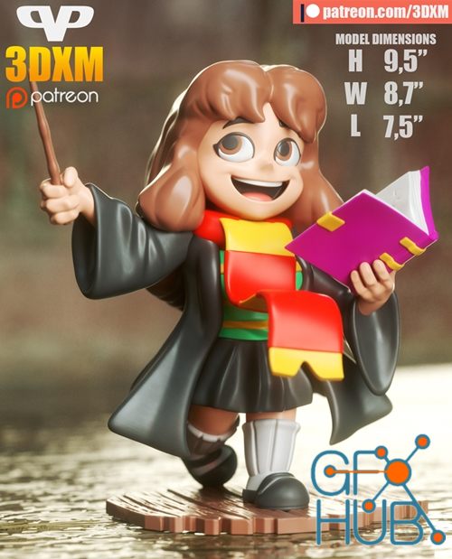 Hermiona Chibi – 3D Print