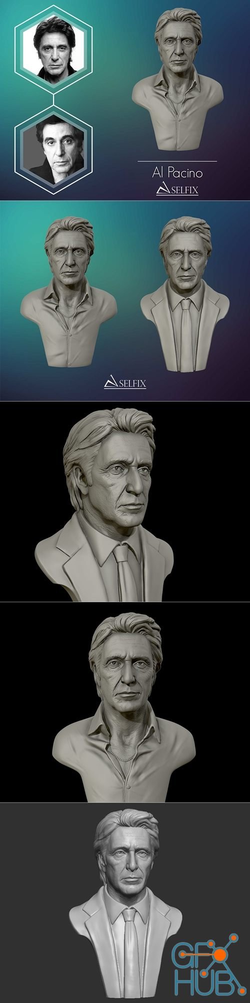 Al Pacino Bust – 3D Print