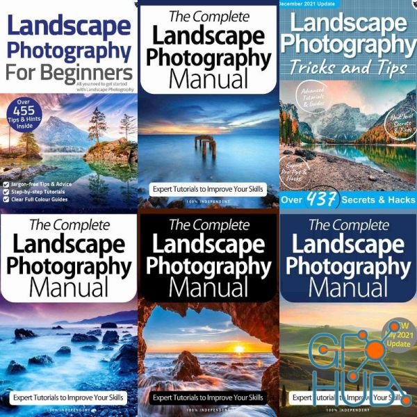 Landscape Photography, The Complete Manual,Tricks And Tips,For Beginners – Full Year 2021 Collection (PDF)