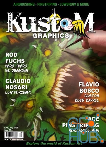 Pinstriping & Kustom Graphics English Edition – June-July 2021 (True PDF)